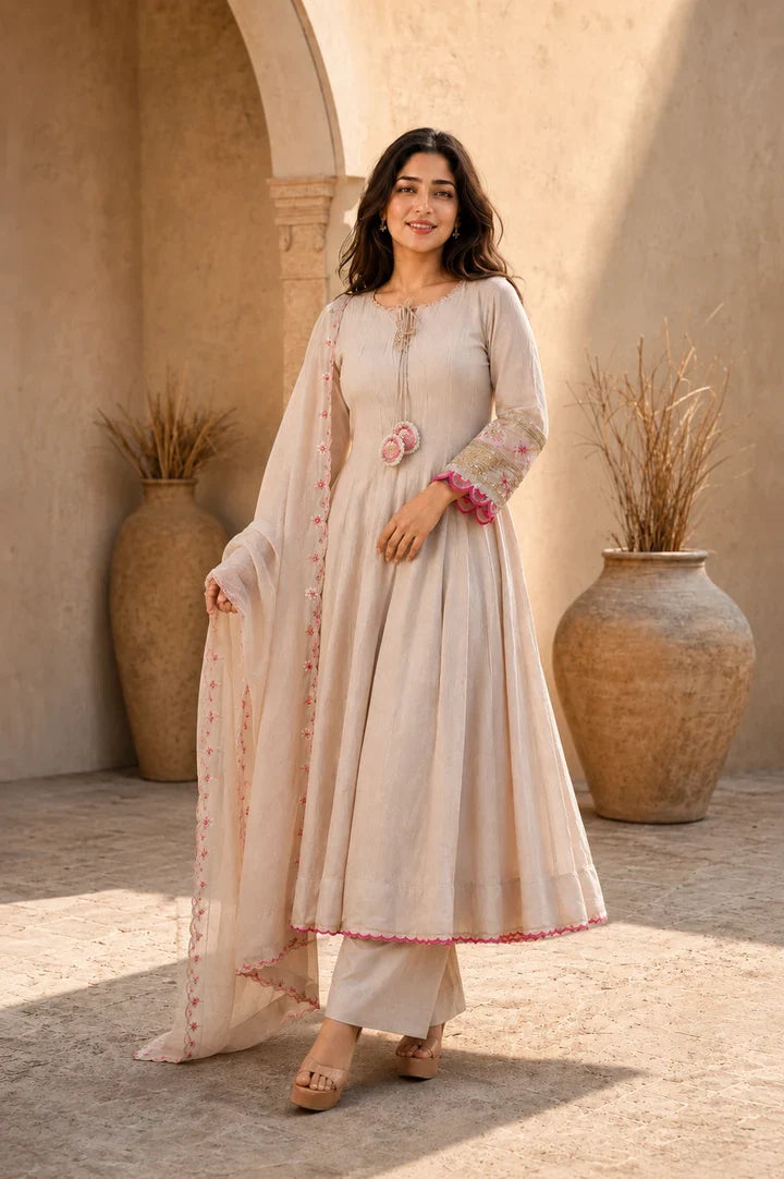 Ivory Rose Grace Anarkali Kurta Set