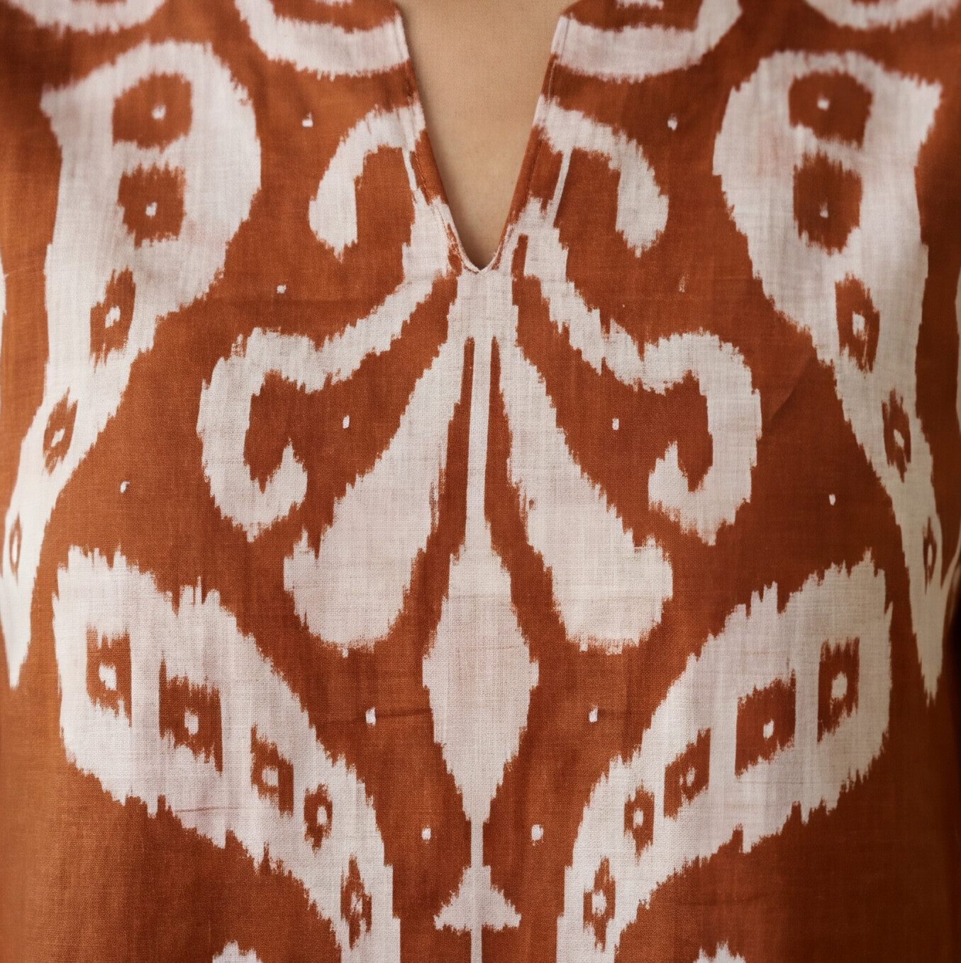 this rich orange kurta set