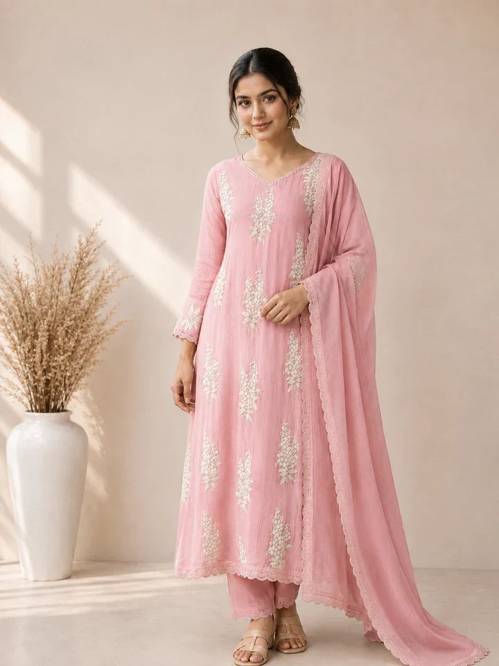 Gulabi Noor Blush Pink Kurta Set