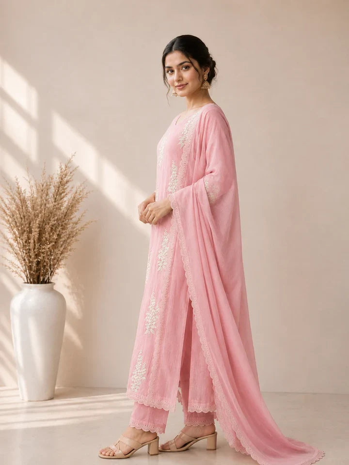 Gulabi Noor Blush Pink Kurta Set