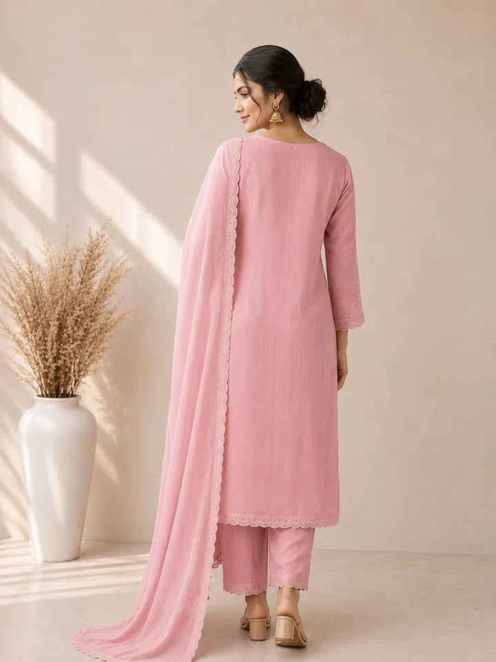 Gulabi Noor Blush Pink Kurta Set